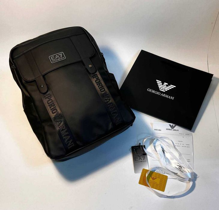 Emporio Armani Geantă rucsac, piele voiaj