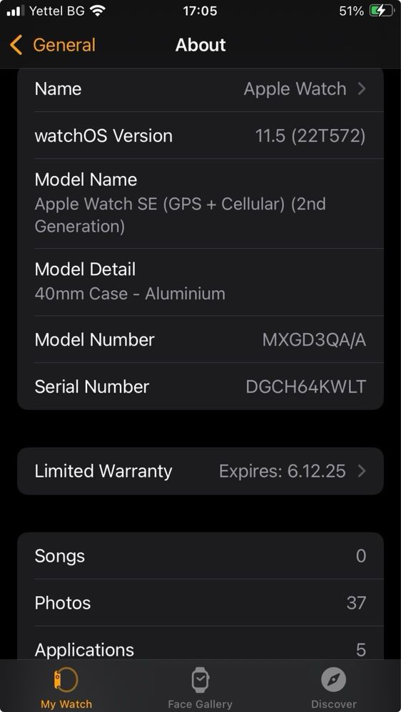 Apple Watch SE 2 40mm LTE – Отлично състояние