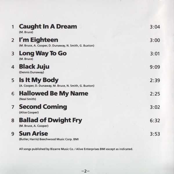 CD Alice Cooper - Love It To Death 1971