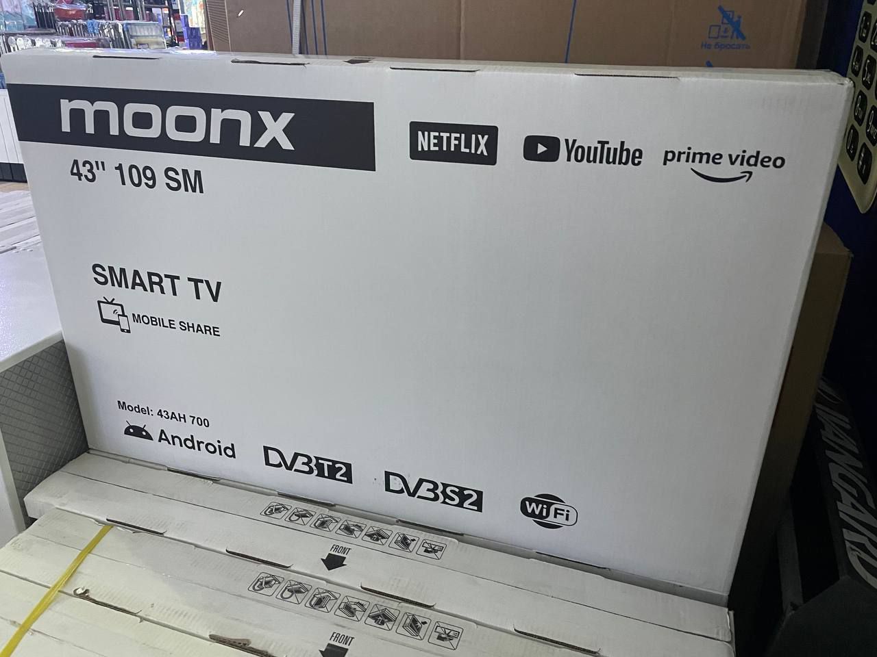 Moonx 43TV Smart Android. Muddatli to'lovga 350.000 dan tushadi