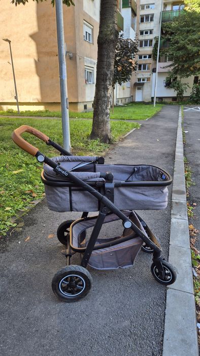 Carucior 3 in 1, Lionelo, Amber, Cu landou, scoica auto, Pana la 22 kg