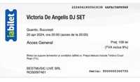 2 bilete Victoria de Angelis DJ SET