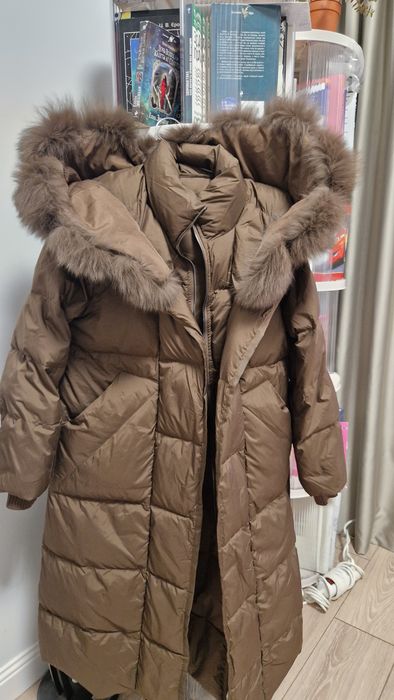Продаётся стильный пуховик в красивом коричневом цвете