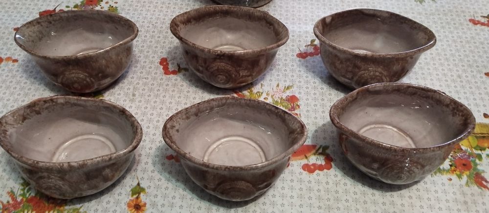 Керамичен комплект Кана с 6 чаши за вино,саке и др. питиета