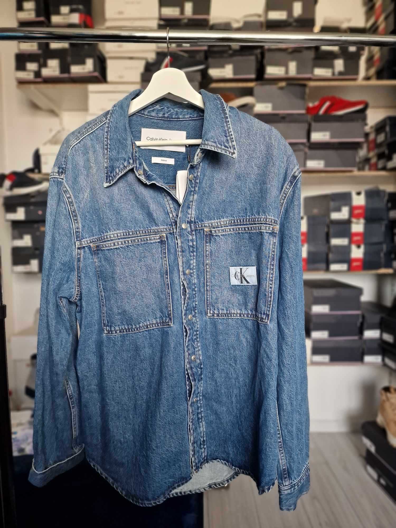 Camasa denim barbati Calvin Klein