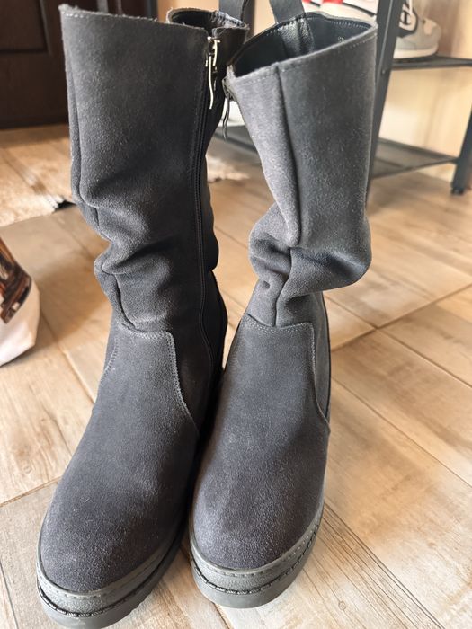 Зимни ботуши естествен велур