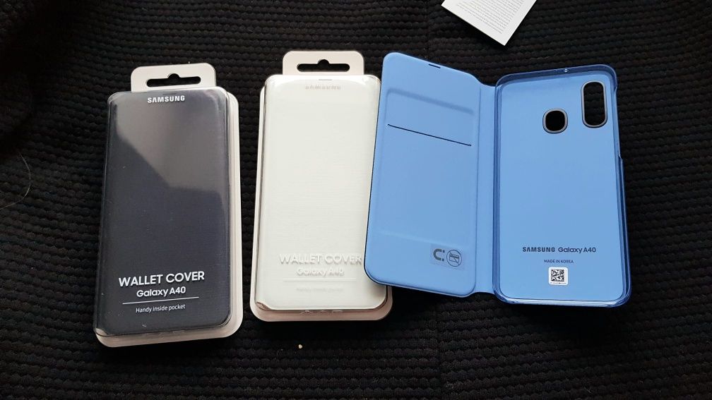 Husa Originala Activa Samsung Galaxy A40,A50 Flip cover noua!