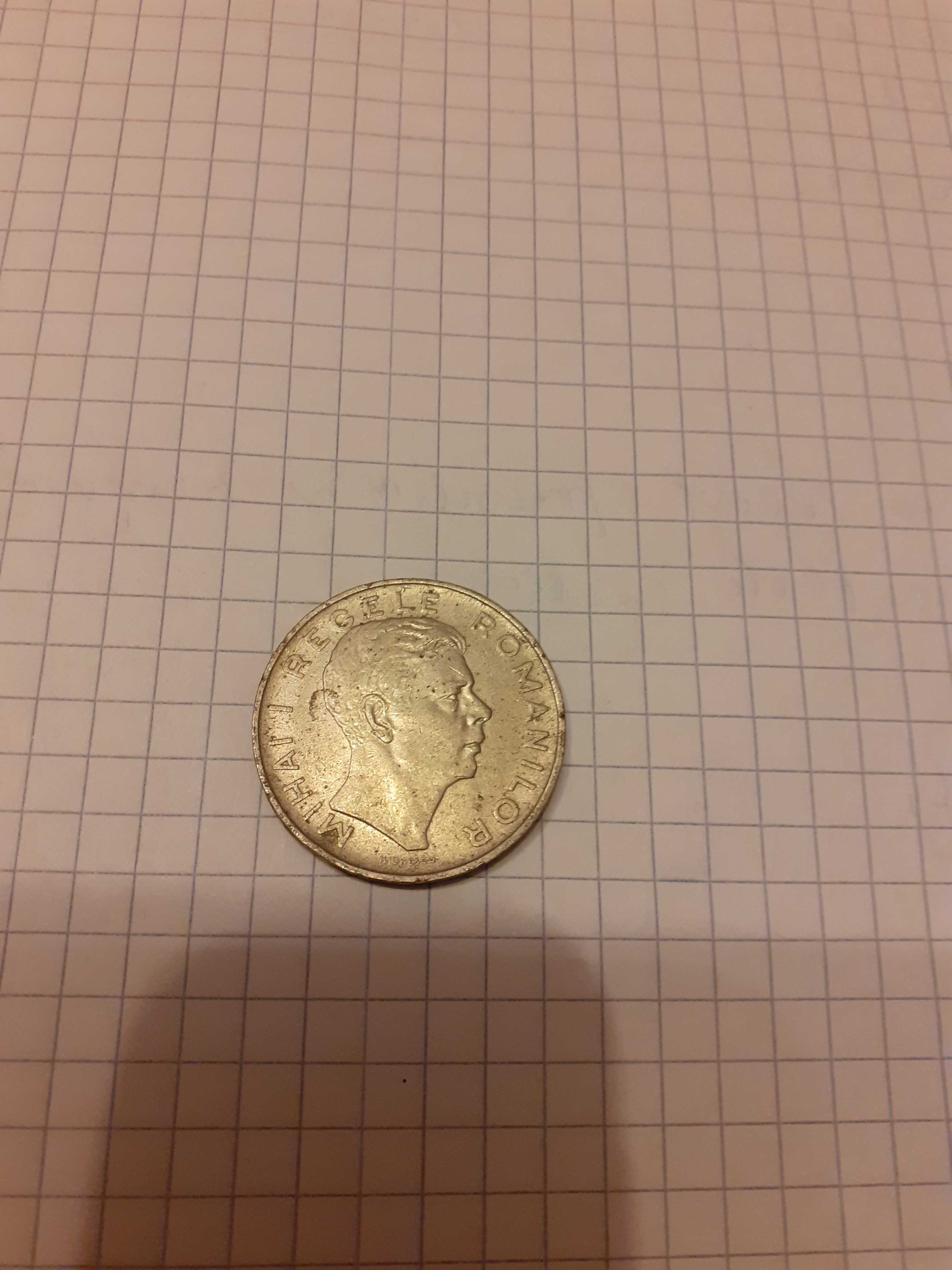 moneda cu chipul regelui Mihai 100 lei