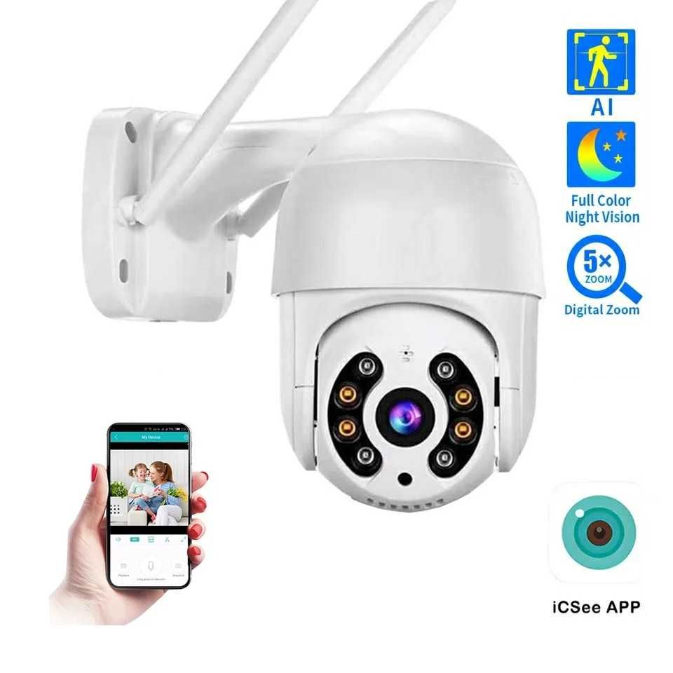 Camera IP supraveghere 2mp 3mp 5mp 8mp exterior wifi PTZ icsee