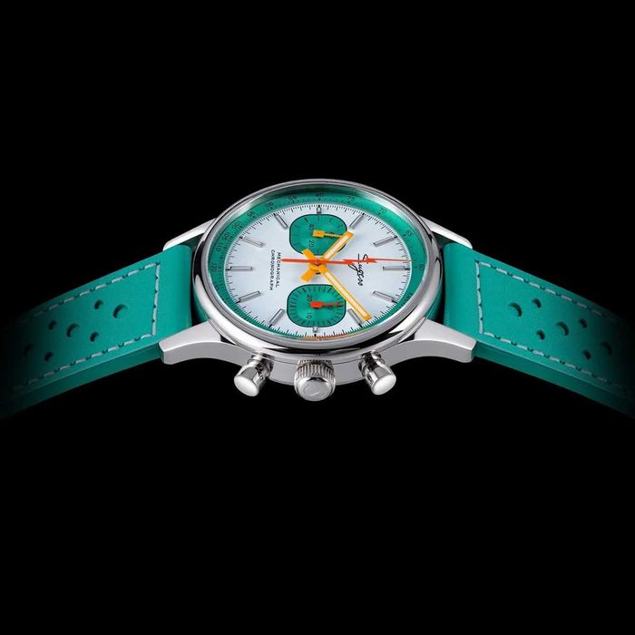 Sugess 1963 Chronograf Seagull ST19 Mecanic Safir Pilot Militar Racing