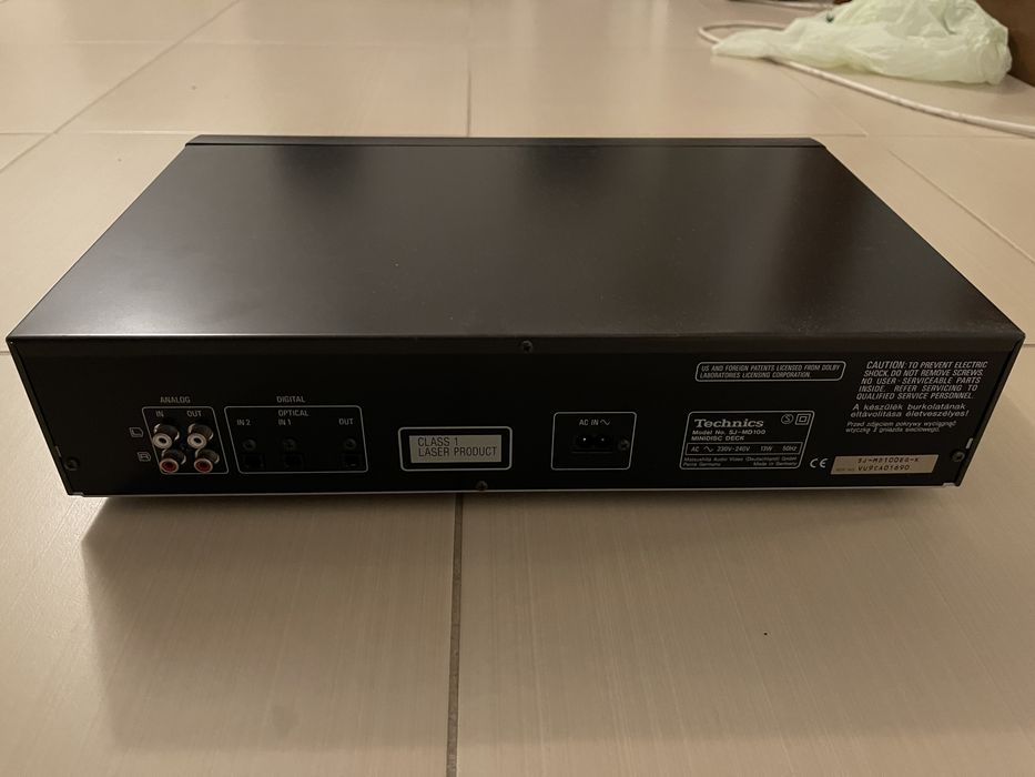 Minidisc Technics SJ MD100 PENTRU PIESE!