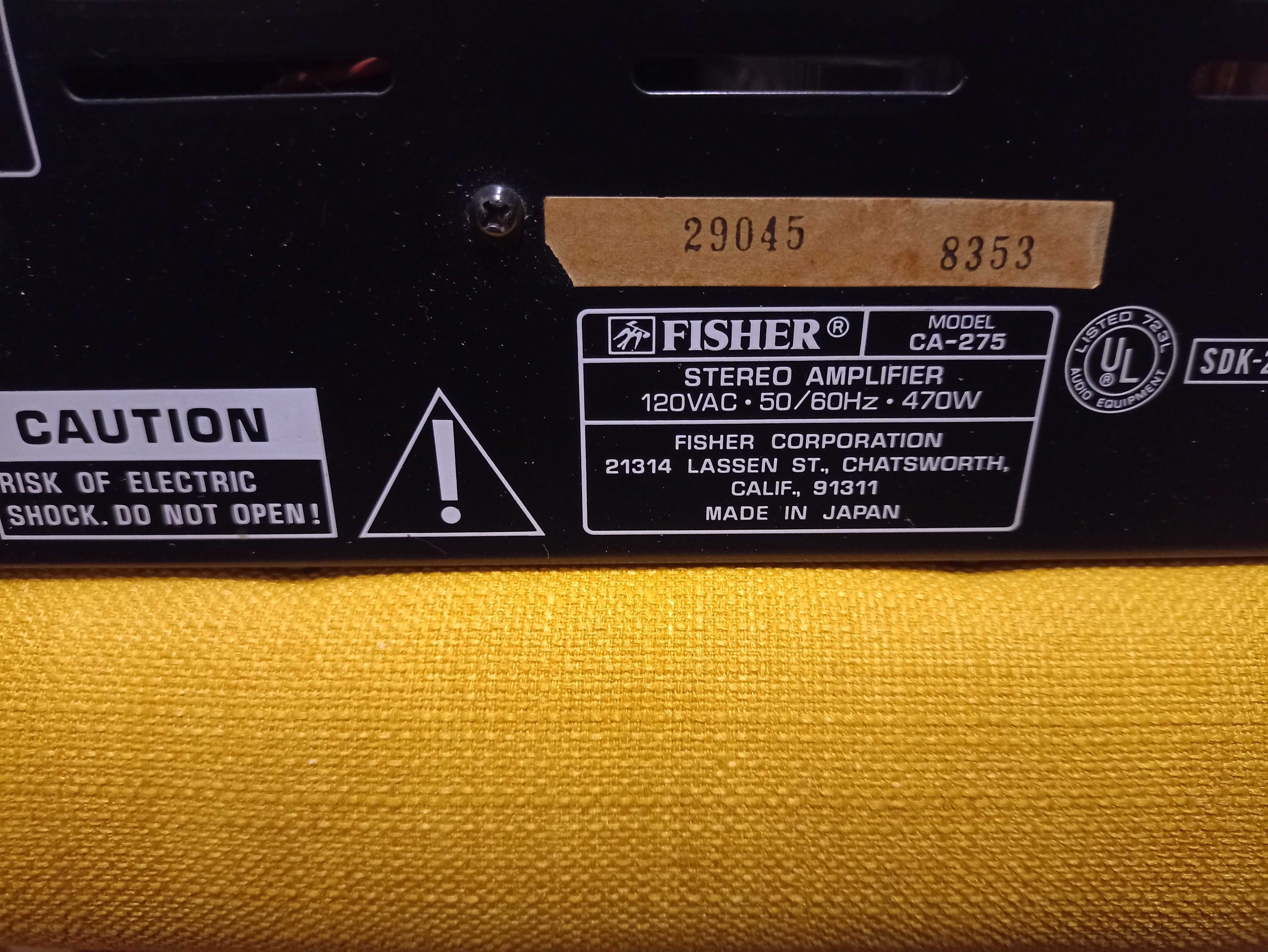 Amplificator FISHER CA-275