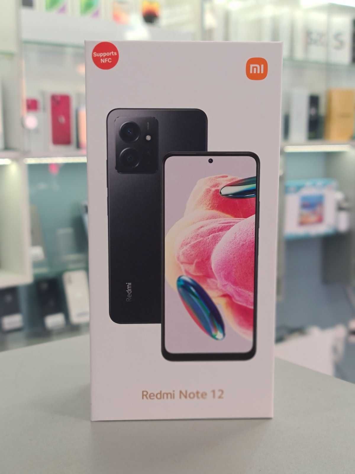 Telefon mobil Xiaomi Redmi Note 12, 8GB RAM, 256GB ROM, 5G, Onyx Gray