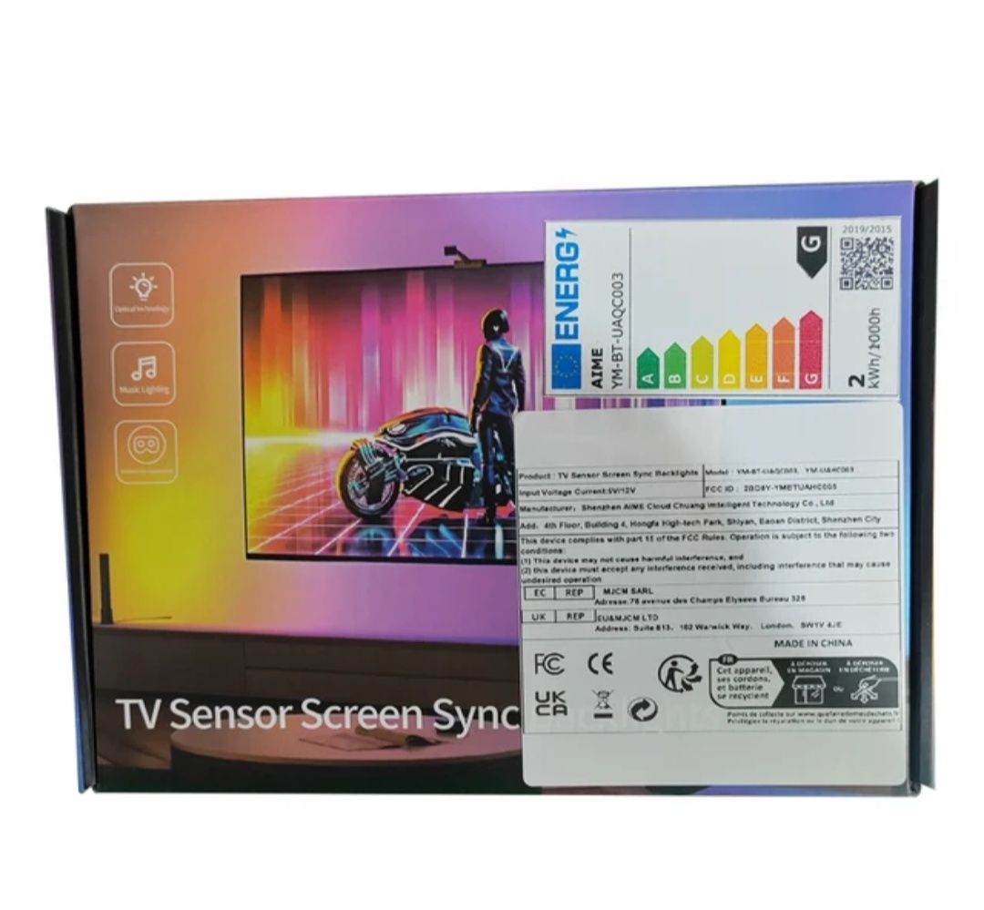 Светодиодные умные лёд лампы rgb tv sensor sync backlights