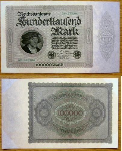 100000 mark 1923