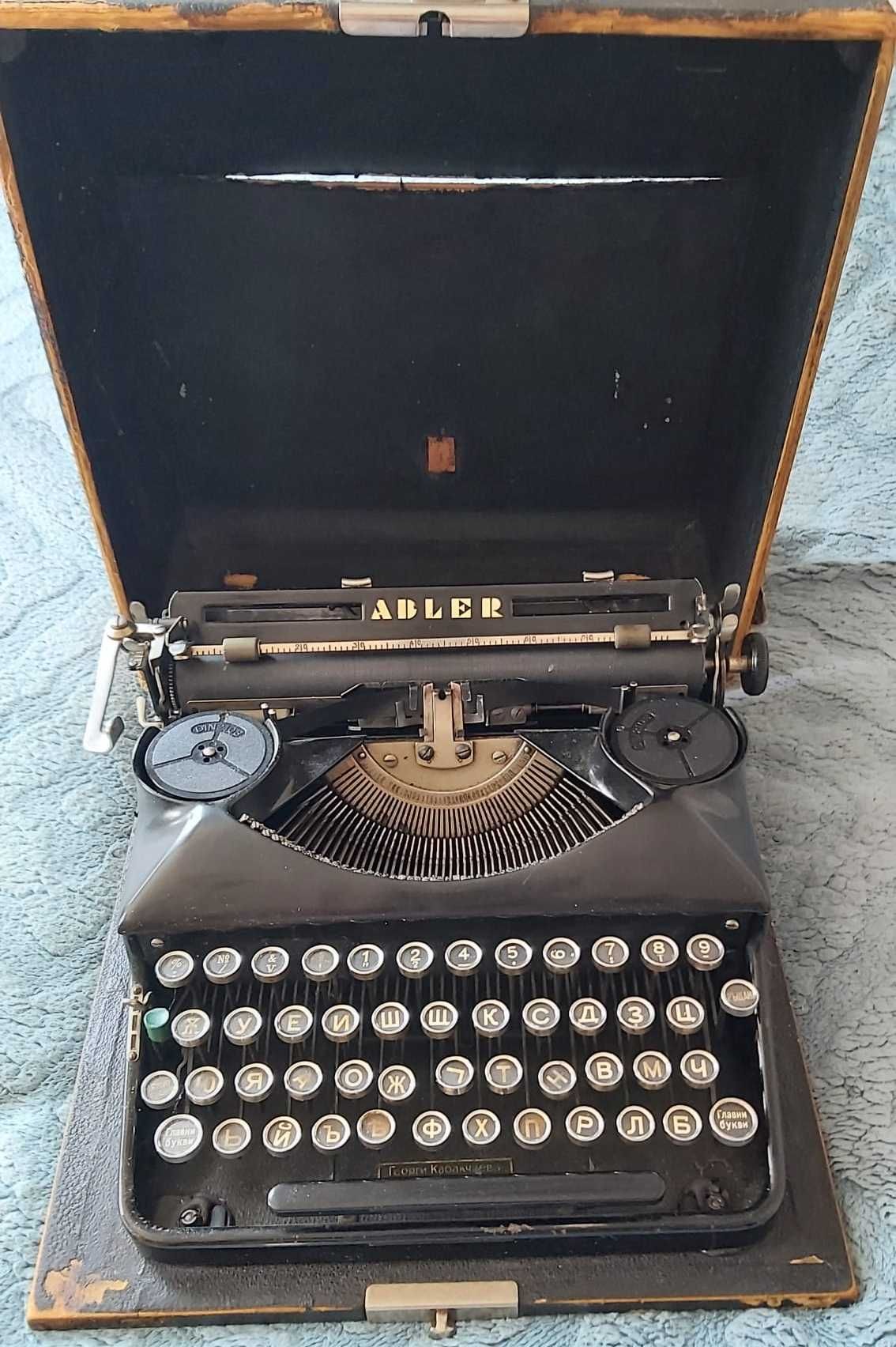 Антик работеща машина Adler. Германия, 1936 г.