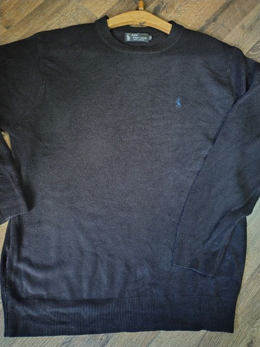 Черен мъжки пуловер Polo Ralph Lauren XL