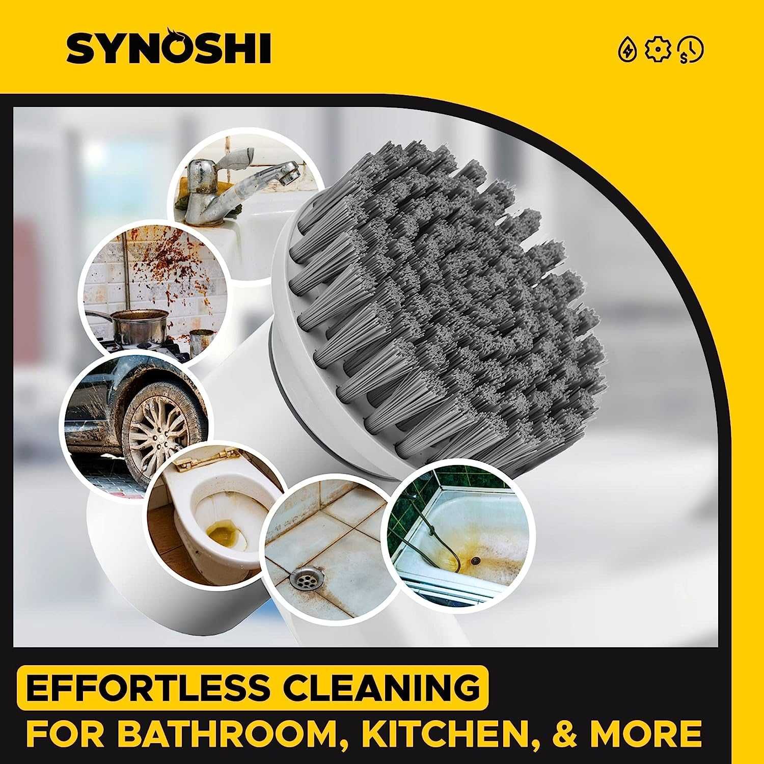 Акумулаторна четка за почистване Synoshi