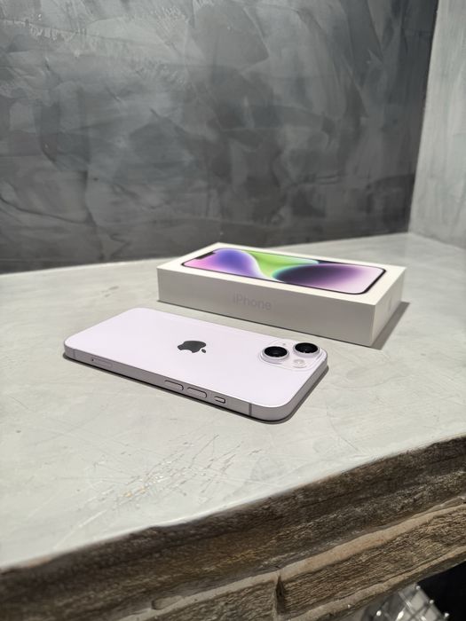 КАТО ЧИСТО НОВ Iphone 14 256 GB Purple