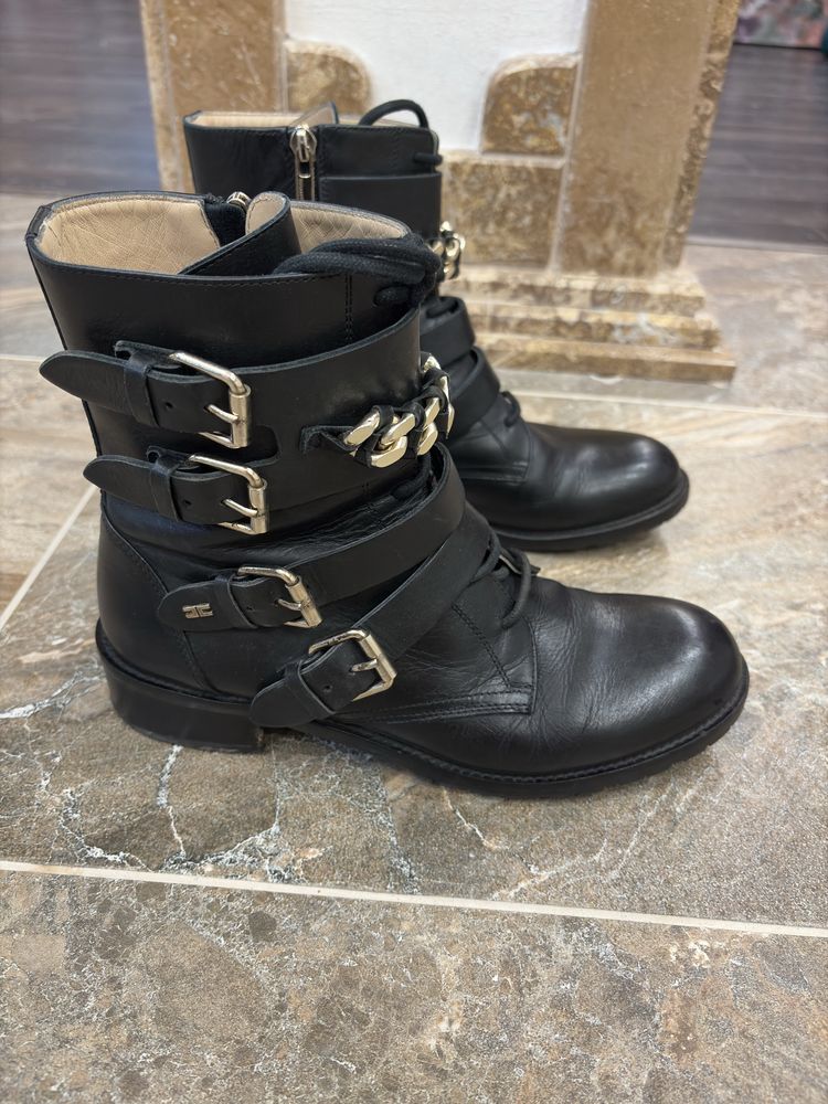 кожени боти Elisabetta Franchi