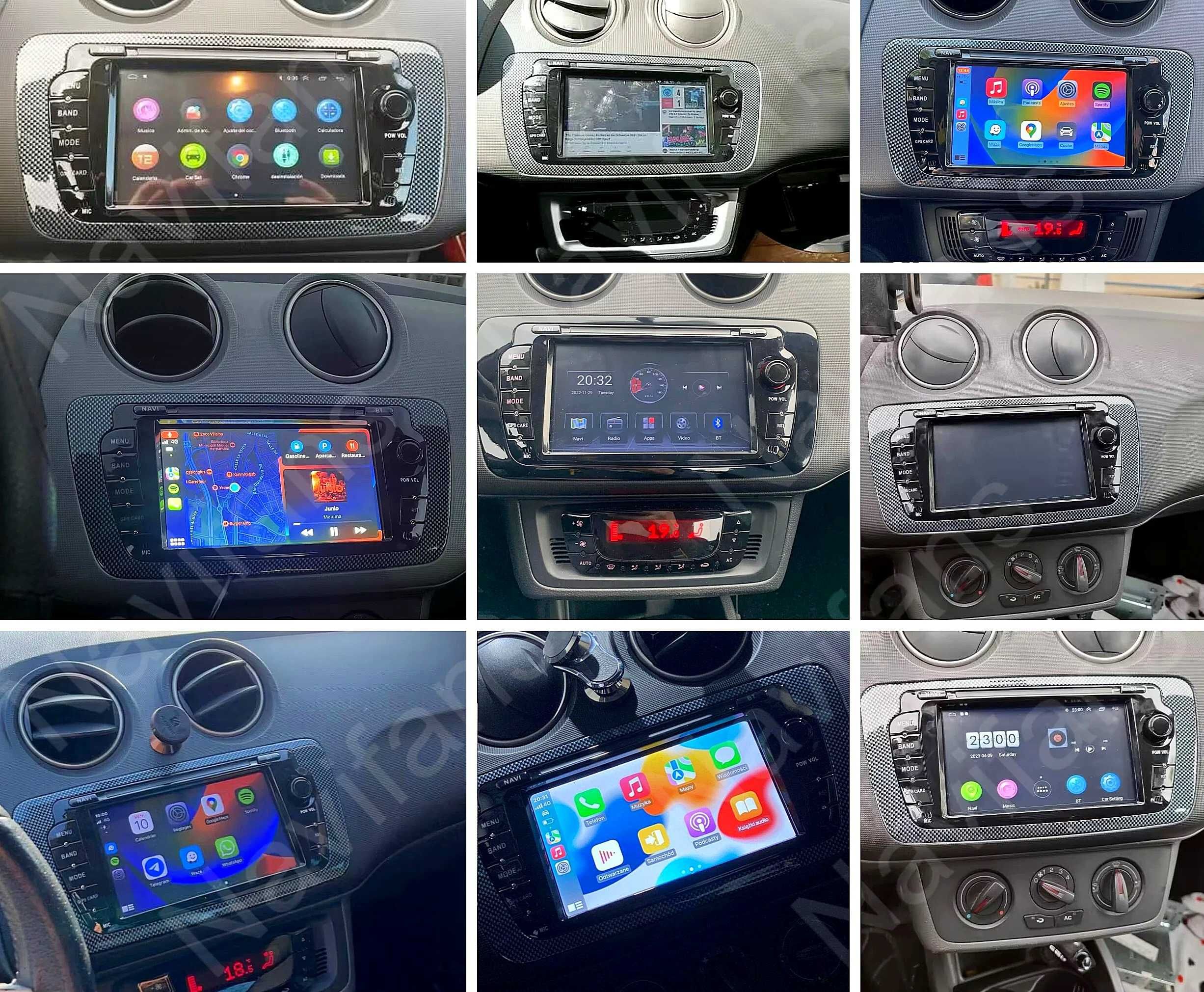 Мултимедия за Seat Ibiza Двоен дин Навигация 2 DIN плеър Android Сеат