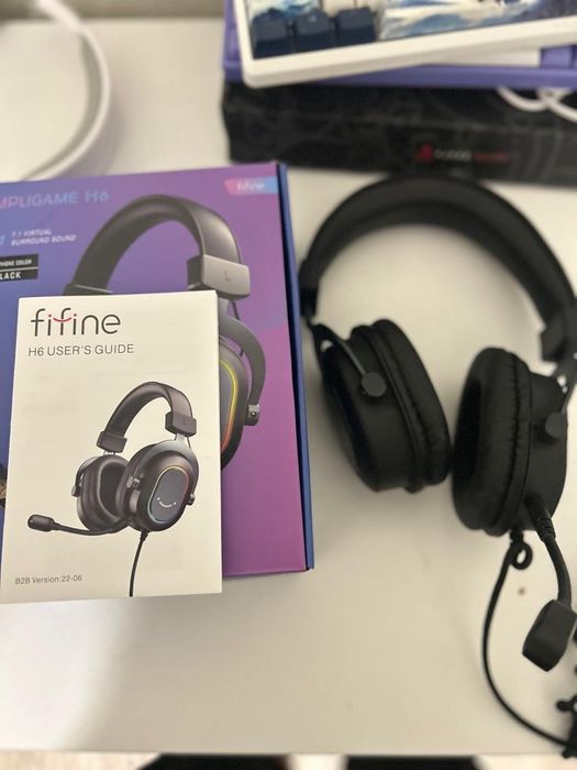 срочно игровые наушники fifine h6