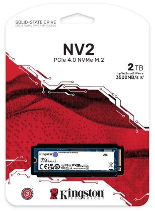 SSD Kingston 2TB, NV2, PCIe 4.0 NVMe, M.2