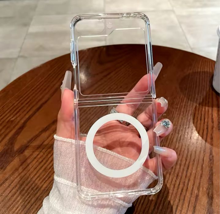 Samsung Z FLIP 5 Z FLIP 6 Z FOLD 5 6 7 Husa Magsafe Type Clear Slim