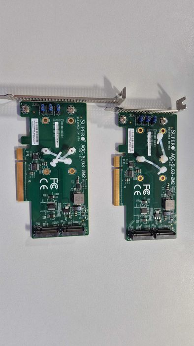 Adaptor 2xm.2 Supermicro AOC-SLG3-2M2