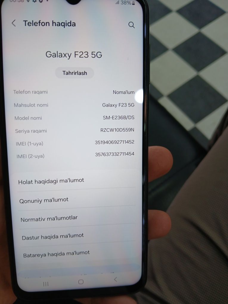 Samsung F23 5G ..
