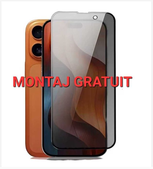 Folie Sticla Privacy esd iPhone 17 Air / 17 Pro / 17 Pro Max / 14 Plus