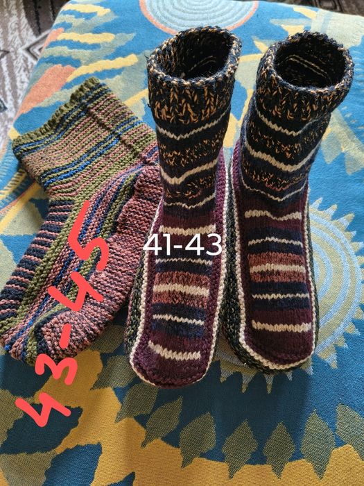 Зимние теплые ручная работа.