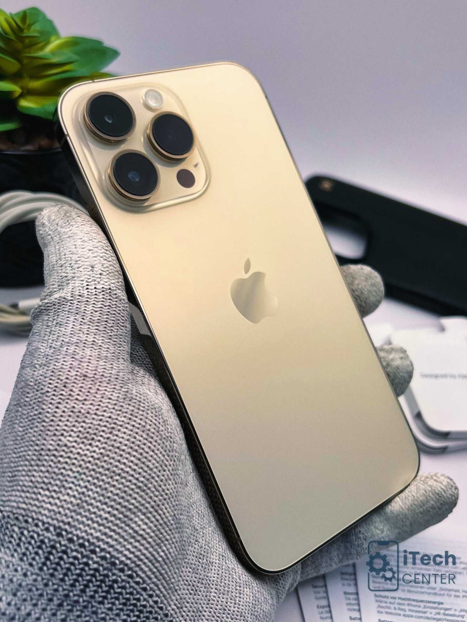 iPhone 14 Pro MAX, 256GB, Gold, 100% батерия, КАТО НОВ, ГАРАНЦИЯ!