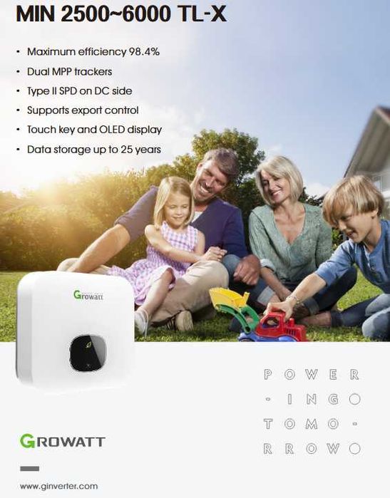 Growatt MIN 5000 TL-X инвертор для солнечной панели