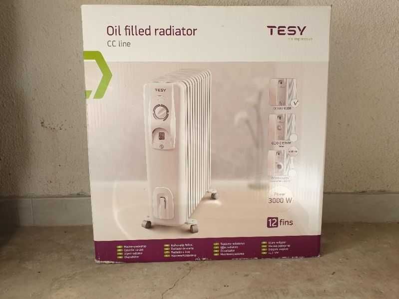 Радиатор TESY CC 3012 E05 R, 3000 W, 12 ребра, 3 степени