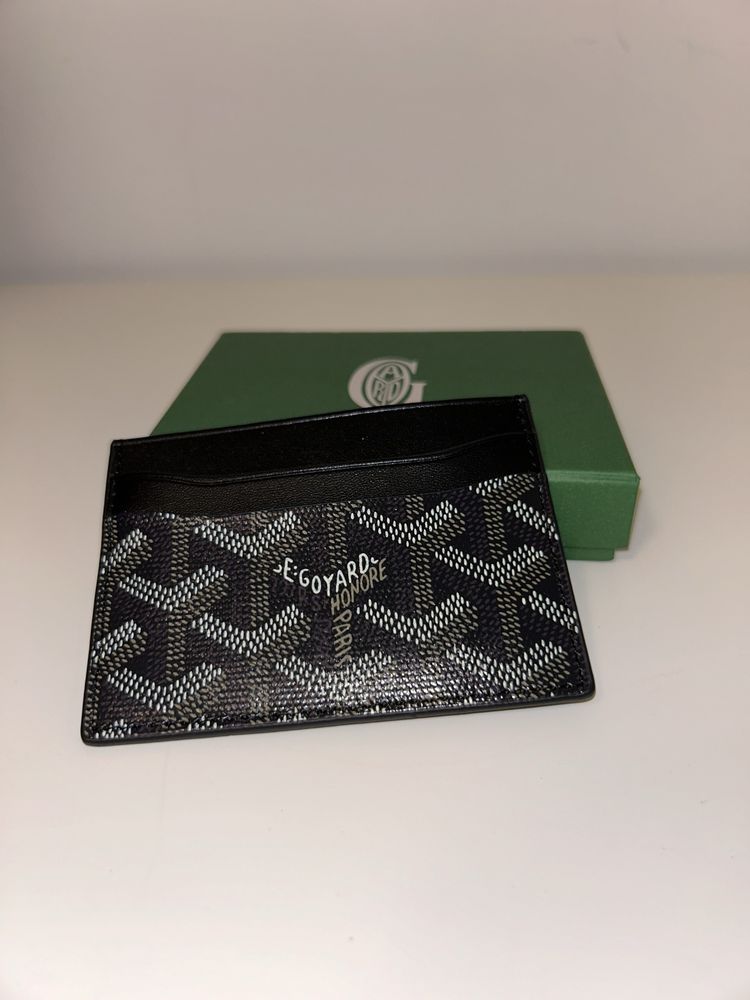 Portcard Cardholder Goyard Premium Piele Negru 2023