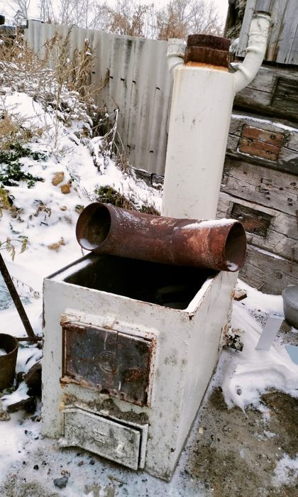 Печь отопления железная