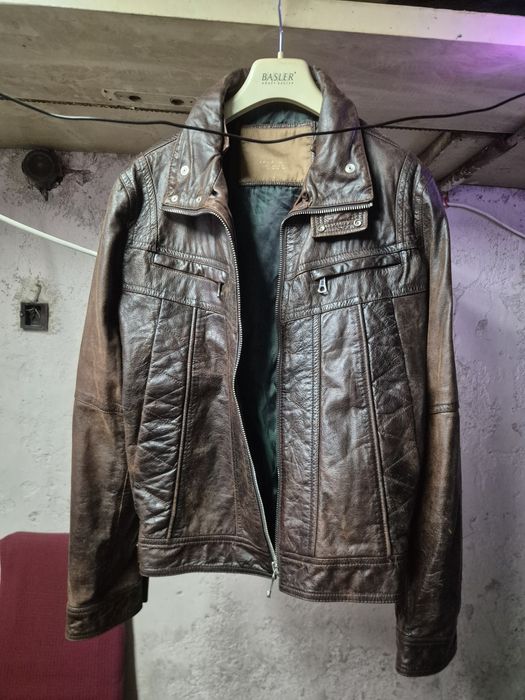 Geaca de piele Zara XL