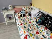 Pat divan IKEA HEMNES cu 3 sertare + saltea inclusă