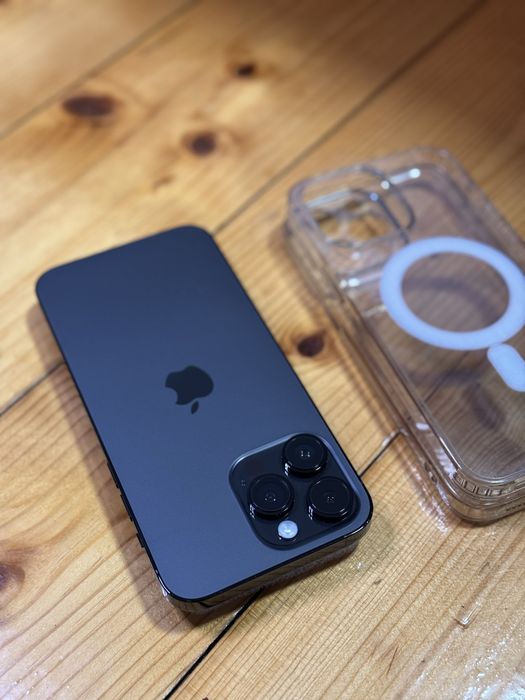 iPhone 14 Pro Max Black 128 GB 91% ca nou + 2 huse | cablu