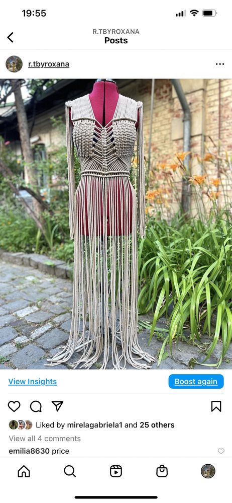 Rochii de plaja din snur macrame- 500 lei