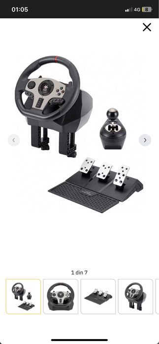 Volan Myria MG7418 cu pedale – PS4/PC/Xbox – Ca nou – Preț redus!