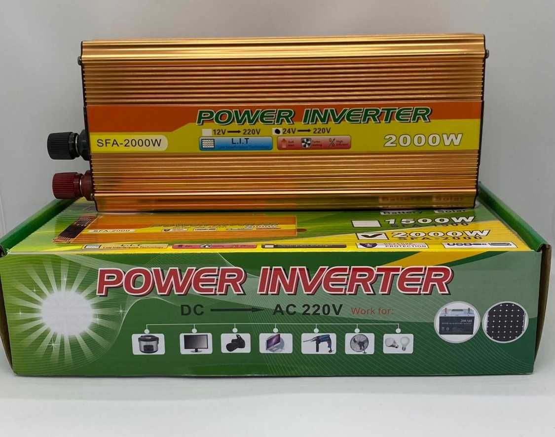 Power Inverter 24/220v 2000w и есть другие инверторы преобразователи