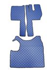 Кожени стелки Gurtec за камион Волво ФХ 13 (2010-2012), Ръчка, Сини