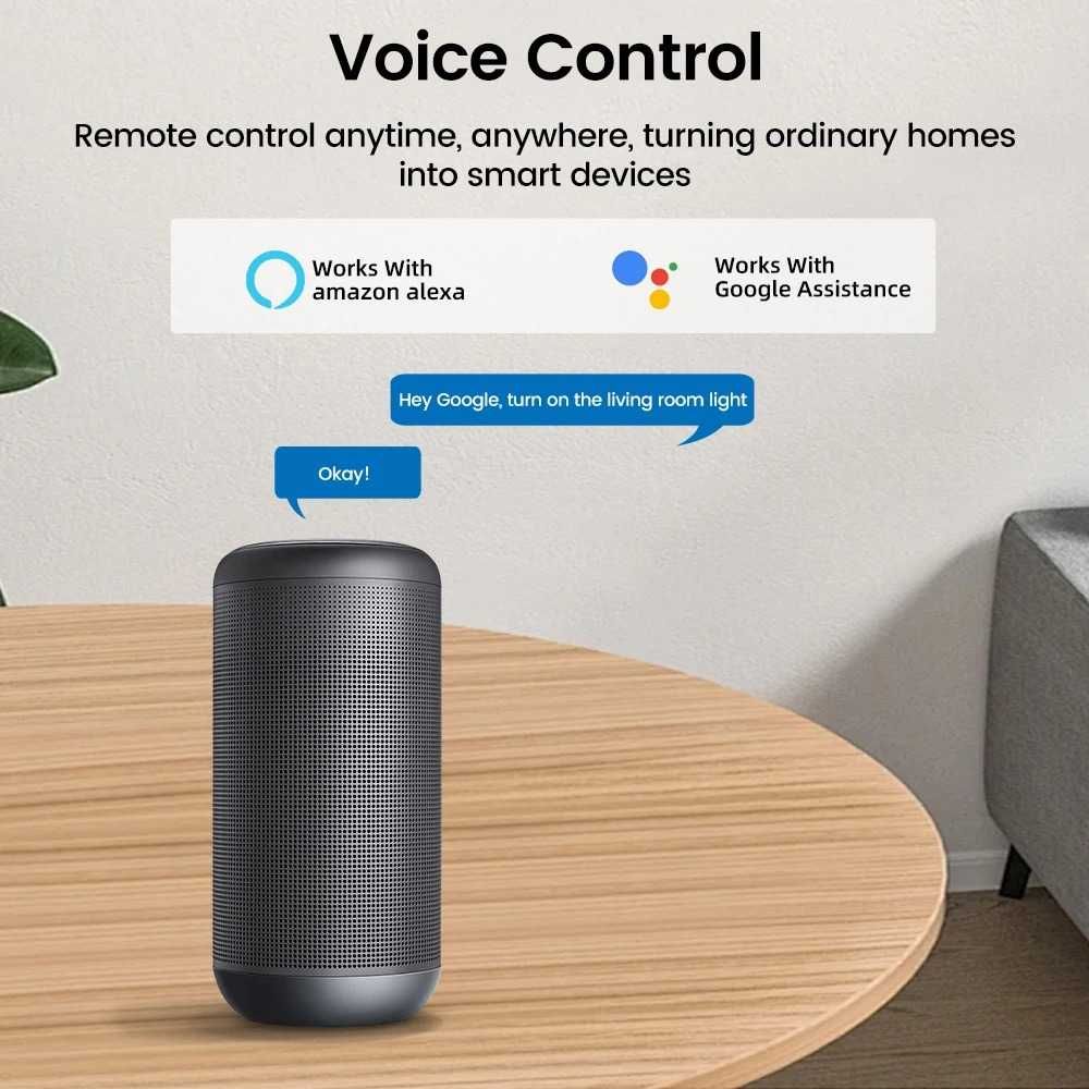 WIFI Смарт електромер цветен дисплей множество защити Tuya Smart Life