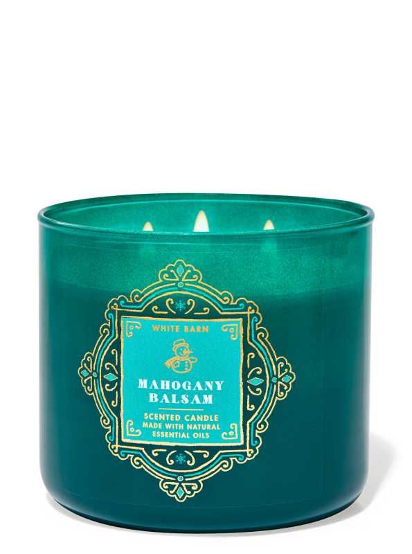 Mahogany Balsam - Bath and body works - White Barn lumanare 3 fitiluri