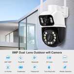 8MP  PTZ ICSee Wifi камера с двоен обектив с двоен екран Human Detect