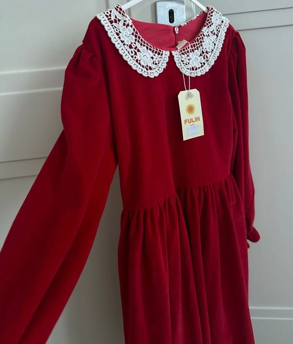 Rochie catifea fetite 9 ani