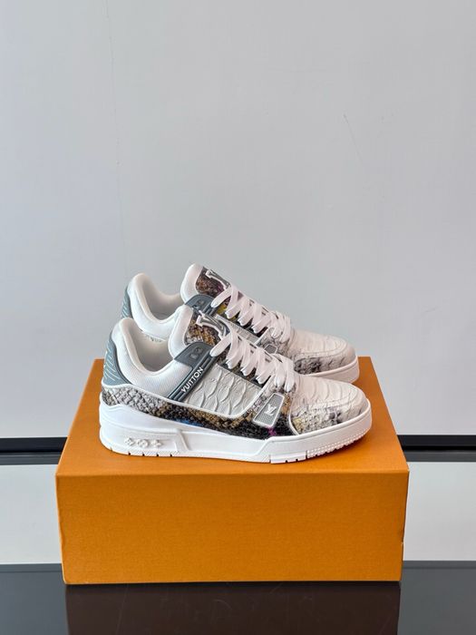 Adidasi Louis Vuitton Trainer piele piton Premium