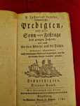 Carte veche Predigten 1782 Augsburg caractere gotice